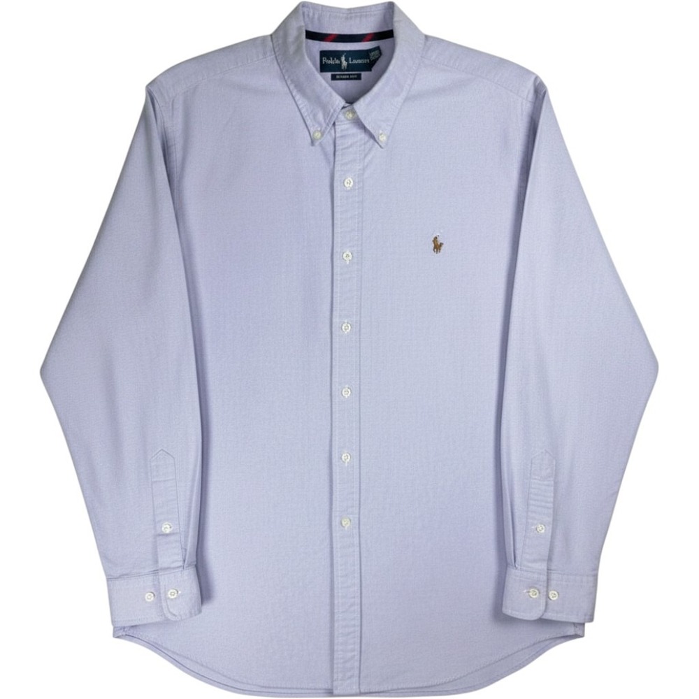 Ralph Lauren Oxford Button Down Shirt Men's XXL Purple Classic Fit Long Sleeve